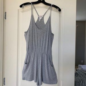 Grey Tank Top Romper